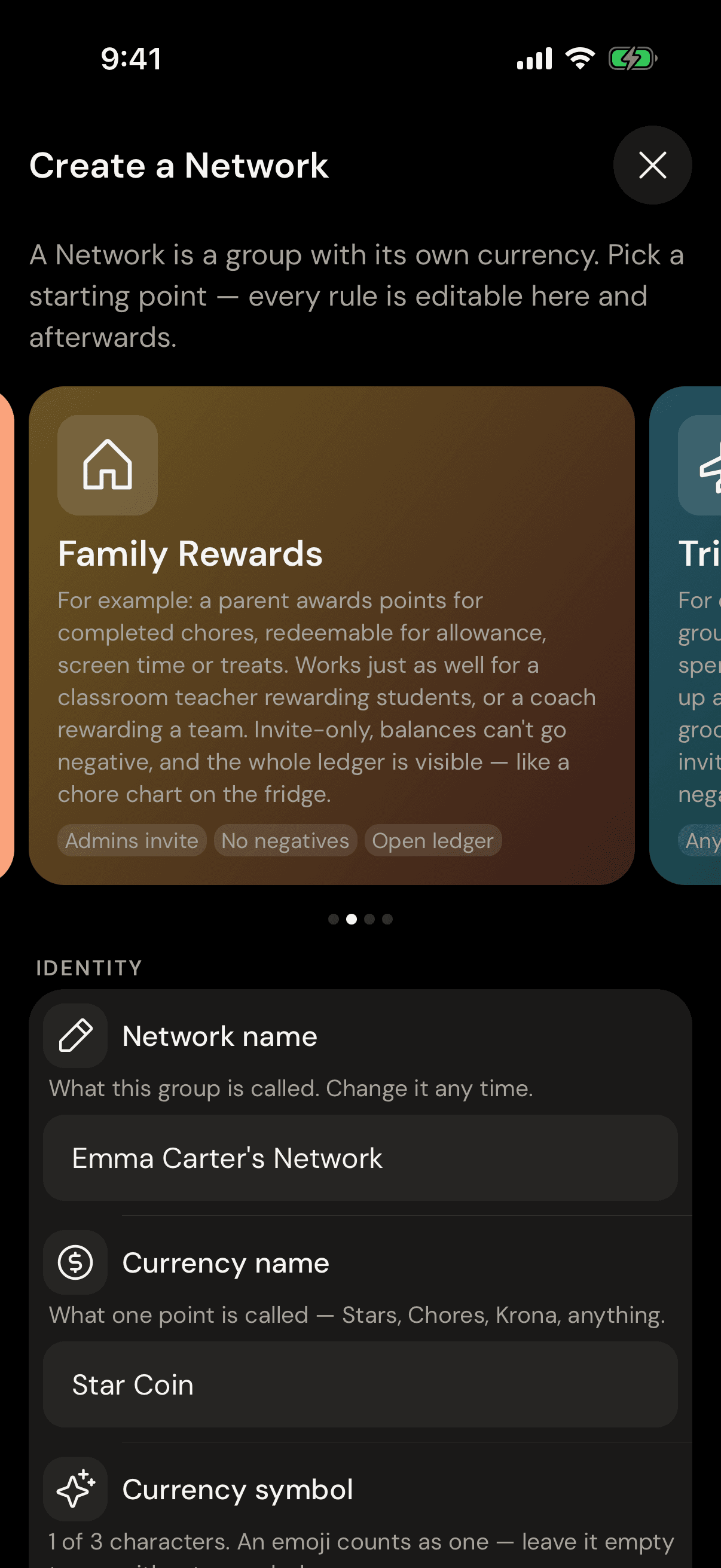 Creating a new network in iou